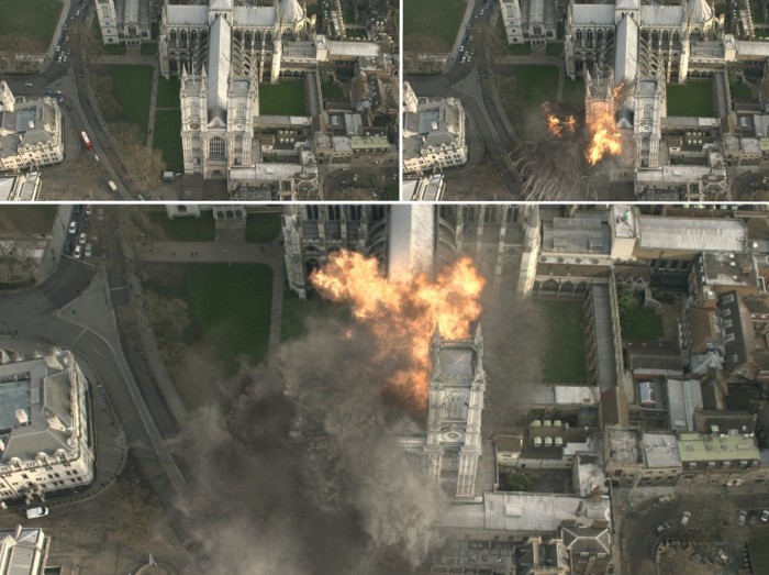 Demolice WestminsterAbbey - Pád Londýna