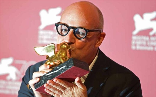 Gianfranco Rosi s festivalovou cenou (foto: archiv)