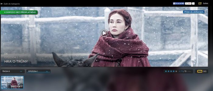 Hra o trůny na HBO GO