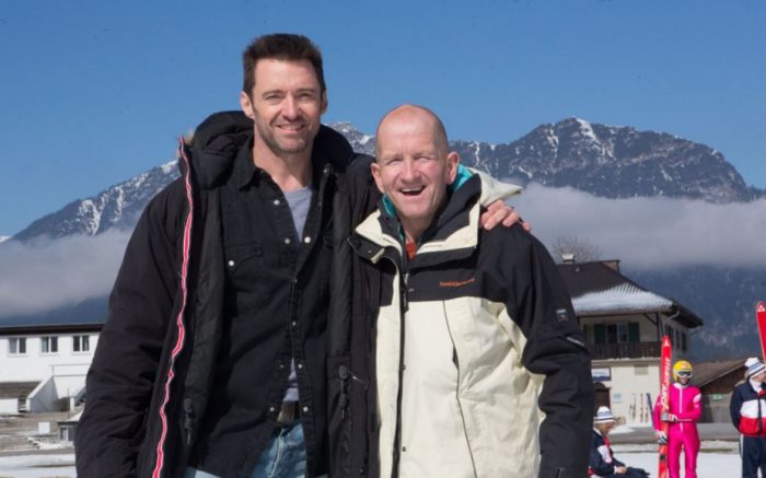 Hugh Jackman se skutečným Eddie Edwardsem