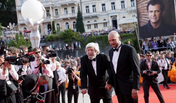 Miroslav Ondříček se synem Davidem na karlovarském festivalu (foto: KVIFF)