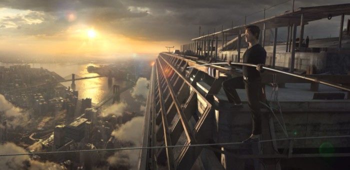 Muž na laně foto Falcon