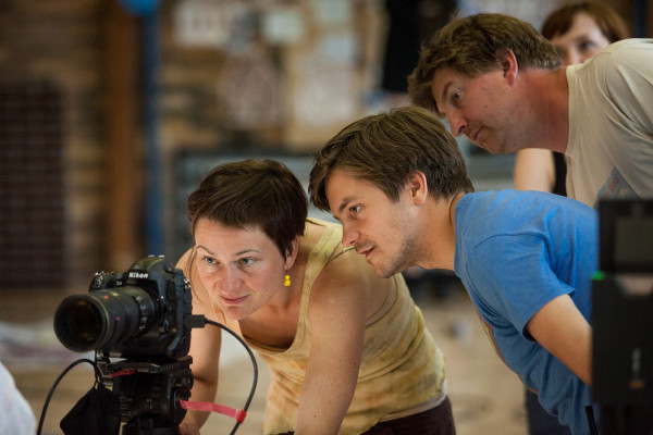 Jiří Mádl s kameramankou  Editou Kainrathovou